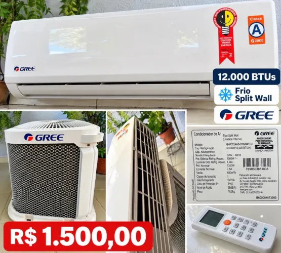 ? VENDO AR-CONDICIONADO GREE 12.000 BTUs