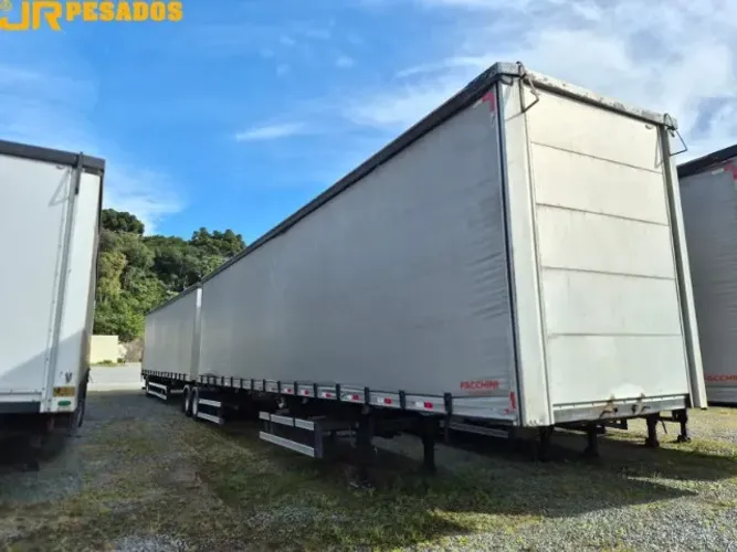 carreta bau sider bitrem 190m³ facchini 2+1 chassi deslizante ano 2015