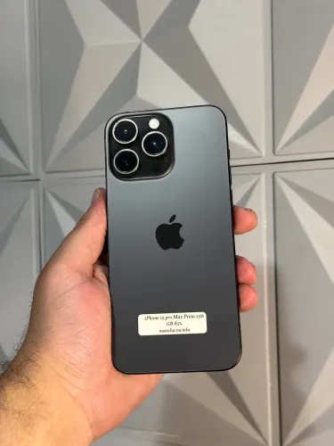 Precinho 15 pro max preto 256gb 85% mancha na tela