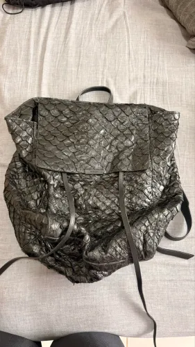 Mochila Osklen Couro de Pirarucu