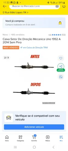 Caixa de direção Fiat