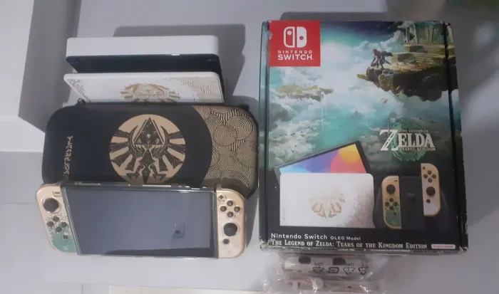 Switch Oled Zelda Tears D&$bl0qu?ado