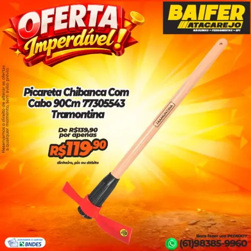 Picareta Chibanca Com Cabo 90Cm * Tramontina