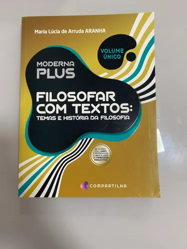 Livro Moderna Plus - Filosofia Volume Único