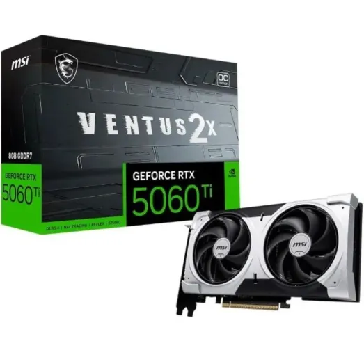 MSI NVIDIA GeForce RTX 5060 Ti 16G Ventus 2X OC, GDDR7, DLSS, Nova