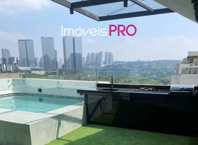 Cobertura duplex no Itaim com 150m² e 1 suíte com vista para o Parque do Povo