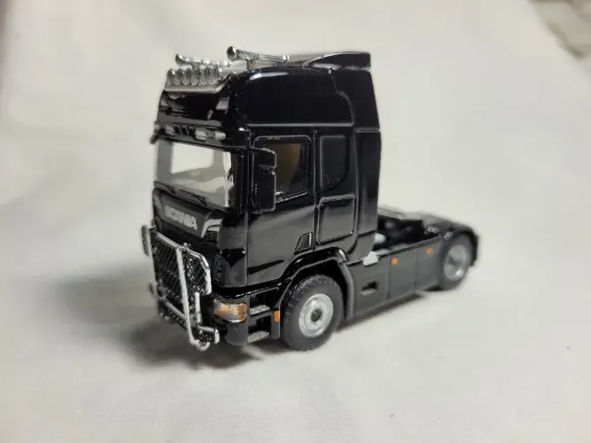 Miniatura de caminhão Scania 1/64 Timicro Tipo MiniGt, Hot Wheels, Brclassics