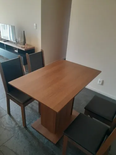 Conjunto Sala de Jantar Madesa Talita - Mesa + 4 Cadeiras | Excelente Estado