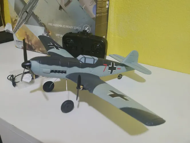 Aeromodelos RC (BF109) Avião alemão icônico da segunda guerra mundial