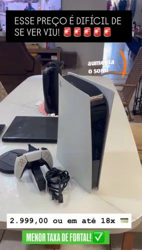 PLAY STATION 5 SEMI NOVO - MENOR VALOR ANUNCIADO.