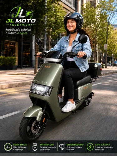 Scooter Moto Eletrica 1.000w Com Bateria de Litío Autopropelido Não Precisa Habilitaçã