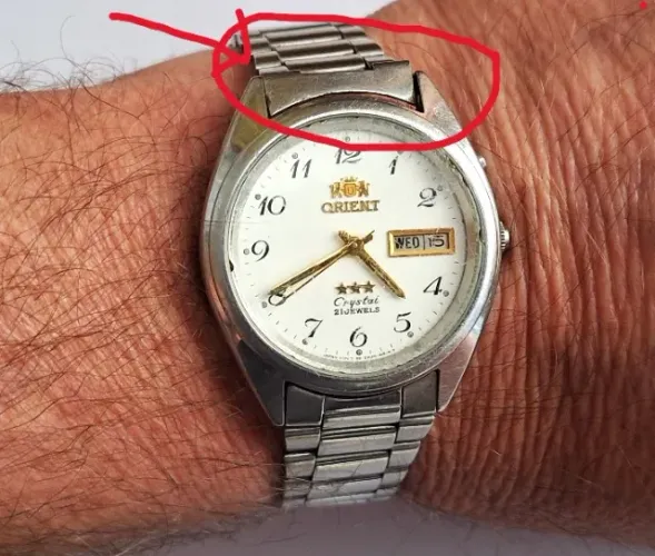A35= PEQUENO DEFEITO ANTIGO RELOGIO ORIENT VER DETALHES EM DESCRIÇAO