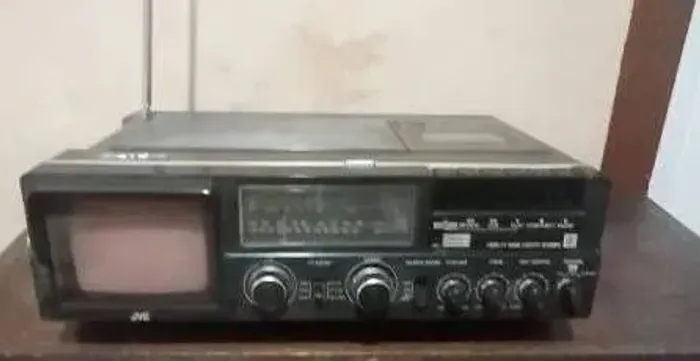Rádio TV E Tape Deck JVC CX-500 Portátil Antigo
