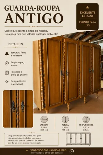 Guarda-Roupas Clássico (Retrô)