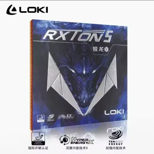 Borracha tênis de mesa Loki RXTON 5 vermelha original