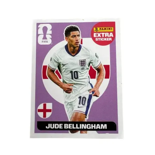 EXTRA STICKER ROXA JUDE BELLINGHAM OFICIAL PANINI 