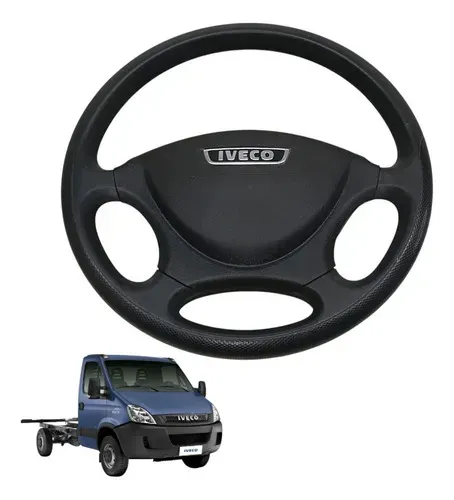 Volante De Direção Original Iveco Daily 40s14 2016 2017 2018 Preto