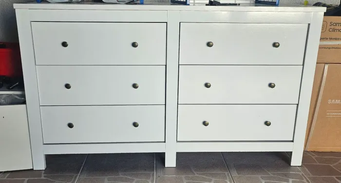 CÔMODA DUPLA 6 GAVETAS