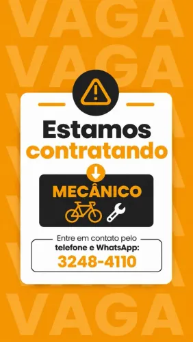 Vaga para mecânico de bicicleta