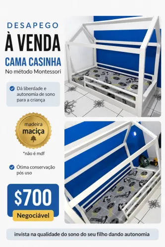 Cama casinha Montessori