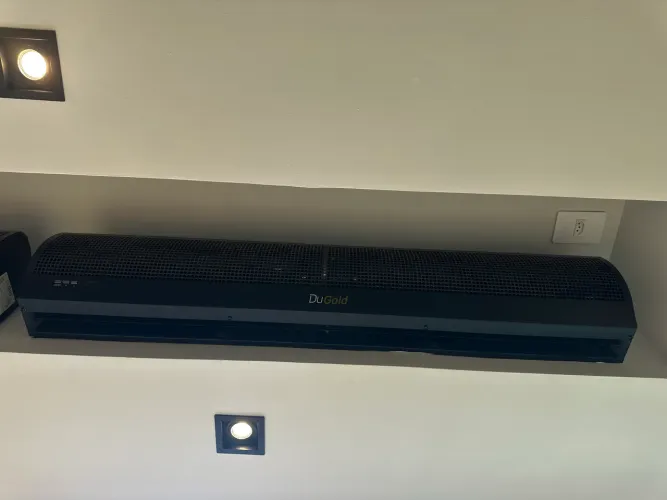 Cortina de Ar Dugold 120cm Preta 220V - 2 unidades
