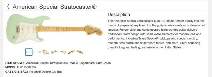 Guitarra Fender American Special Telecaster Surf Green