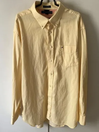 CAMISA TOMMY HILFIGER SOCIAL XL / XG AMARELA