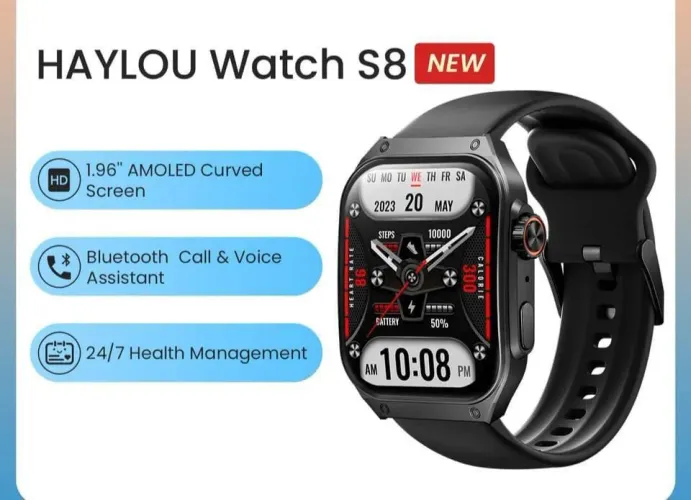 Smartwatch Haylou S8 Tela Curva Amoled (Original e Lacrado)