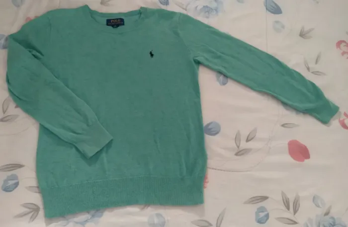 Camisa infantil manga longa Polo original tamanho 10 a 12 anos