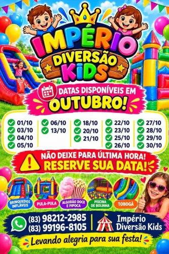 Império kids alugamos brinquedos pra aniversário