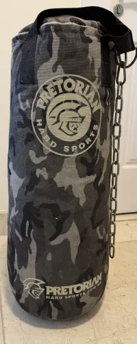 Saco de Pancada Pretorian Camuflado Cheio 75 cm com Corrente