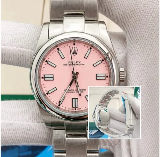 RELÓGIO RLX OYSTER PERPETUAL PINK AUTOMÁTICO