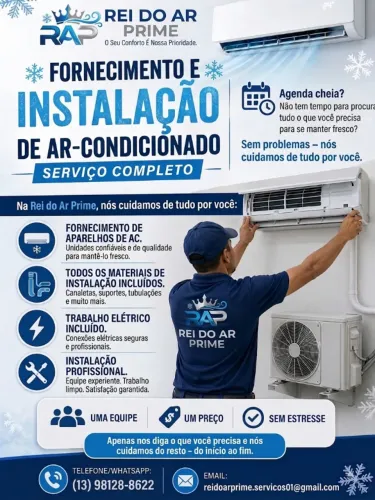 Especialistas em Climatização - Limpeza e Instalação do seu Ar Condicionado.