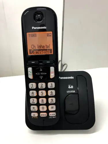 Telefone Sem Fio Panasonic KX-TGC210LB Digital DECT 6.0