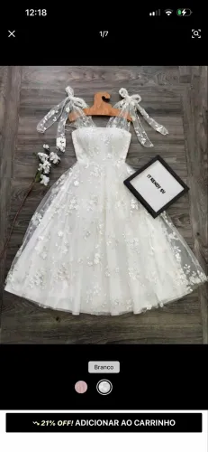 Vestido Branco de renda