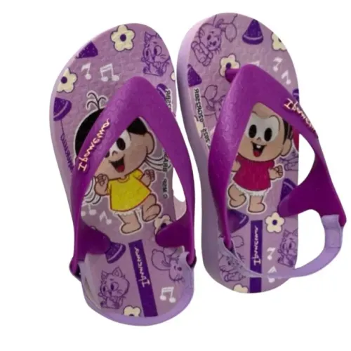 Chinelo de Dedo de Bebê Turma da Mônica Ipanema Lilás 26791BK441