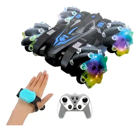 Carrinho De Controle Remoto Inteligente 9 Funções Rápido 360 Cor Preto Toy King