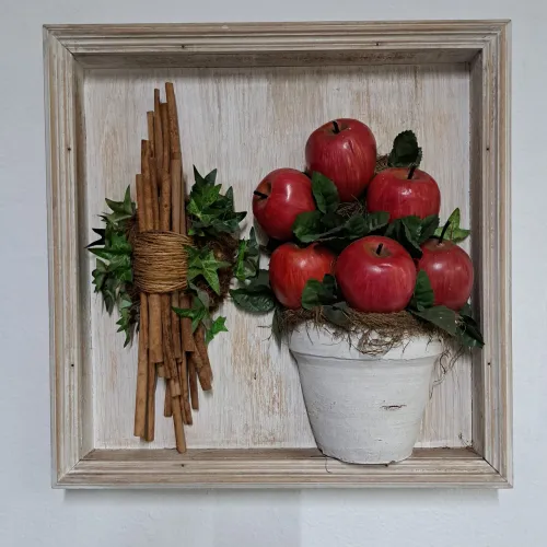 Quadro Fruteira Maçãs e Canelas 