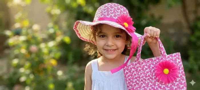 chapéu + bolsinha infantil ( produto novo)