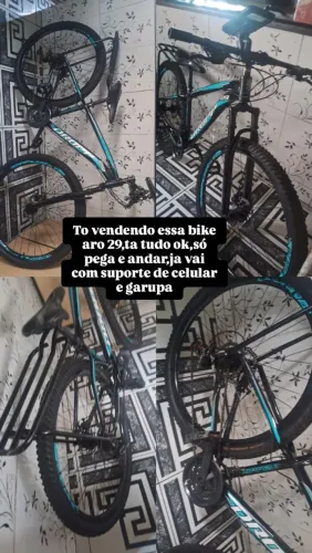Vende-se 2 bicicleta a azul é aro 29 e a preta é aro 20,as duas funcionam tudo ok