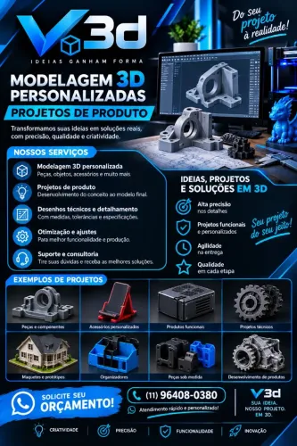 Modelagem 3d e desenvolvimento de produto