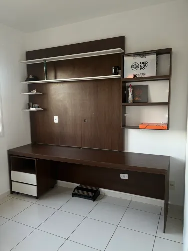 Móvel MDF escritório ( Mesa+ Painel+ Nichos+ gaveteiro com rodinhas)
