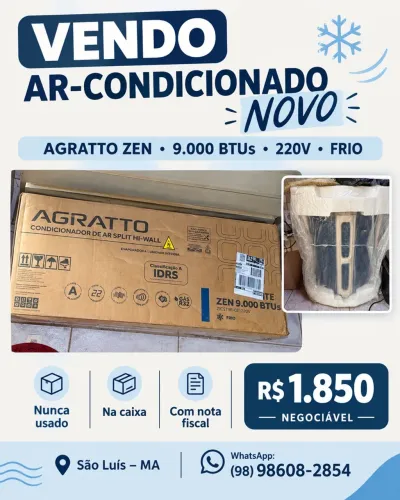 Ar condicionado inverter NOVO