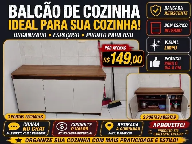 BALCÃO DE COZINHA