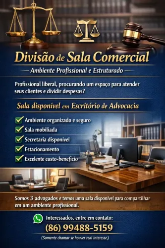 Sala escritório de Advocacia 