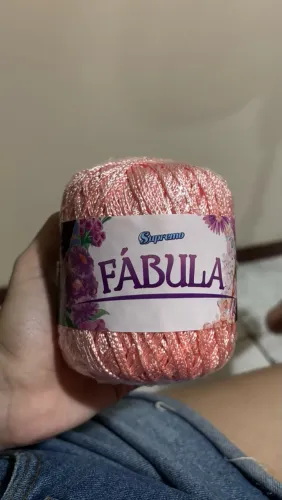 Linha crochê rosa pastel/ salmão