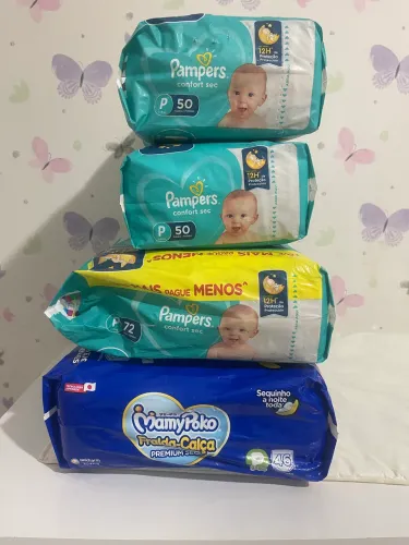Fraldas descartáveis P