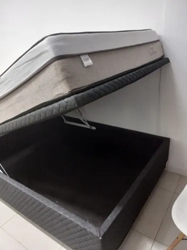 Linda cama bau e colchao de casal ( $$ 999 ) *