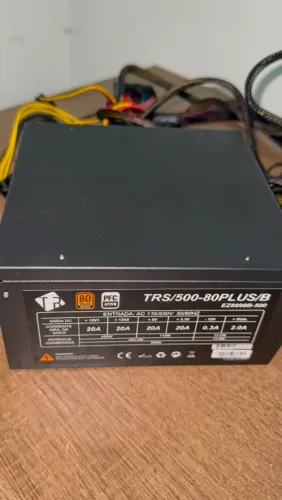 Fonte ATX Tronos 500W 80 Plus Bronze PFC Ativo (Apenas 3 meses de uso