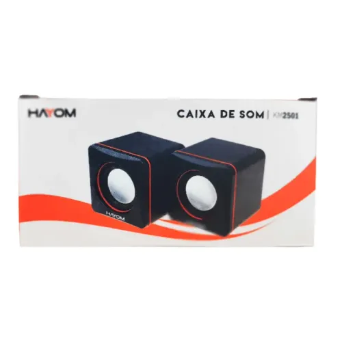 Caixa de Som Multimídia Hayom KM2501 USB 6W Estéreo
